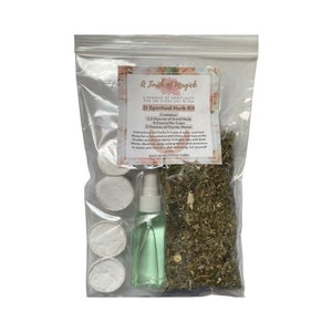 21 DRIED Herbs Bath Mix to Break Curses, Hexes, Black Magic & Evil Eye and Open Roads to Attract Prosperity, Wealth and Wellbeing