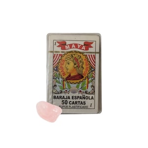 Spanish Deck | Barajas Españolas | Bundle with Rose Quartz | Learn to Read the Spanish Deck | Traditional Spanish Gypsy Cards