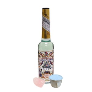 Florida Water Cologne Bundle with Cascarilla & Rose Quartz | 7.5 Ounces | Ancestors | Cleansing of the Home or Business to remove Negativity