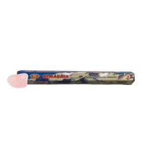Himalaya Incense Bundle with Rose Quartz | Helps Rid of Negative Energy | 15 Grams | Approx 15 Sticks | Popularly used in Home & Businesses