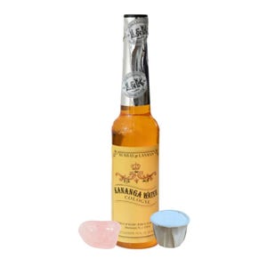 Kananga-water | Spirituele Keulen-bundel met cascarilla en rozenkwarts | 7,5 oz | Gebruikt voor spiritueel werk en reiniging van huis of bedrijf