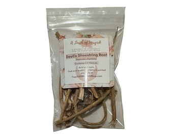Devil’s Shoestring Root | Tephrosia Virginiana | Used for Protection, Removing Evil, Luck, & Power  | Witch Herbs| Hoodoo | 0.5 Ounces
