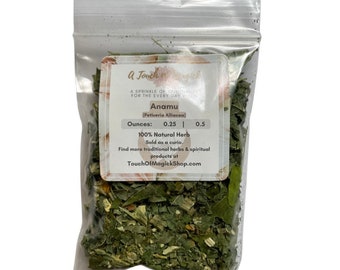 Anamu | Guinea Hen | Used to Rid of Negative Energy | Traditional Afro-Caribbean Herb | 0.25 or 0.5 Ounce Dried Herb