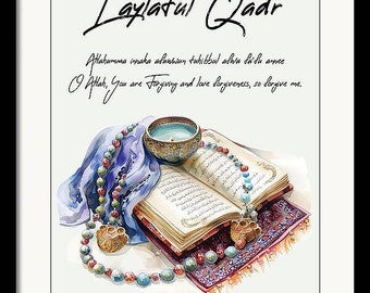 Leylatul Qadr framed digital print Printable poster JPG High quality