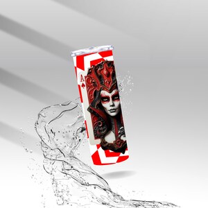 Queen Skeleton Pik-Ass, Sublimations-isolierter Becher