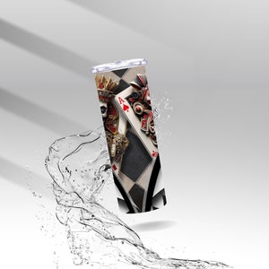 King & Queen Skeleton Pik-Ass, Sublimations-isolierter Becher