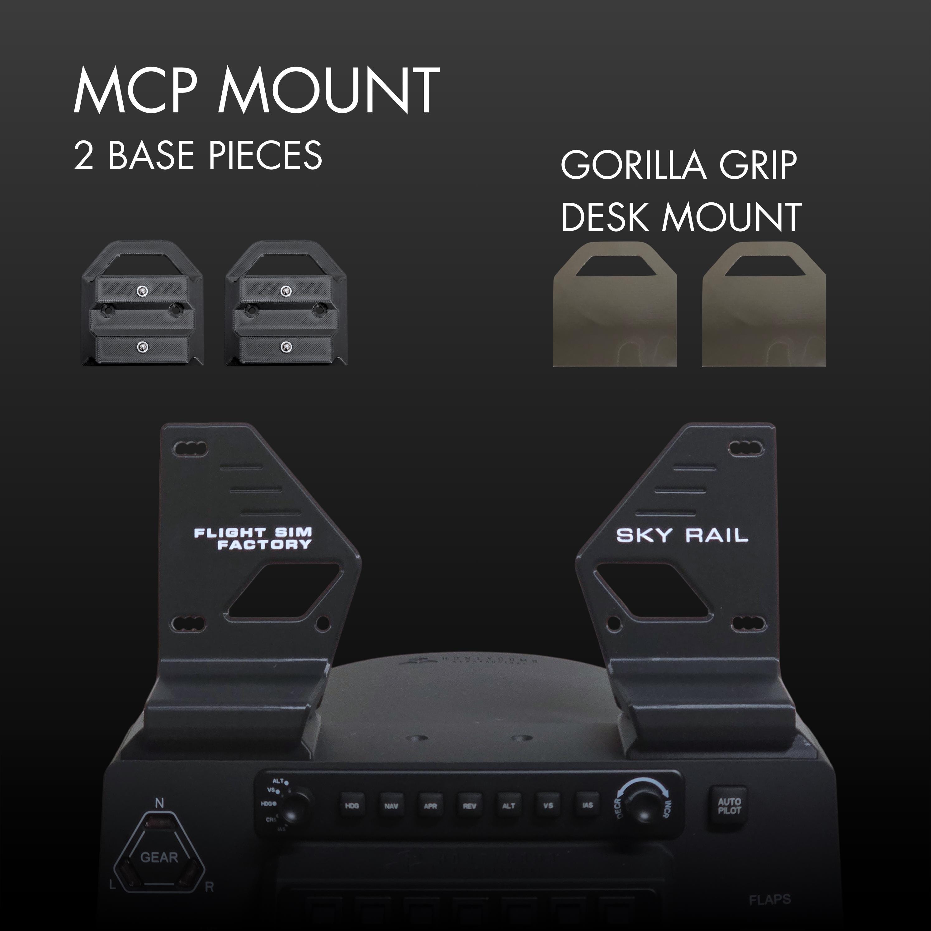Wingctrl Mount SKY RAIL Modular Mount for Winctrl / Winwing 737 MCP, Honeycomb Alpha ...