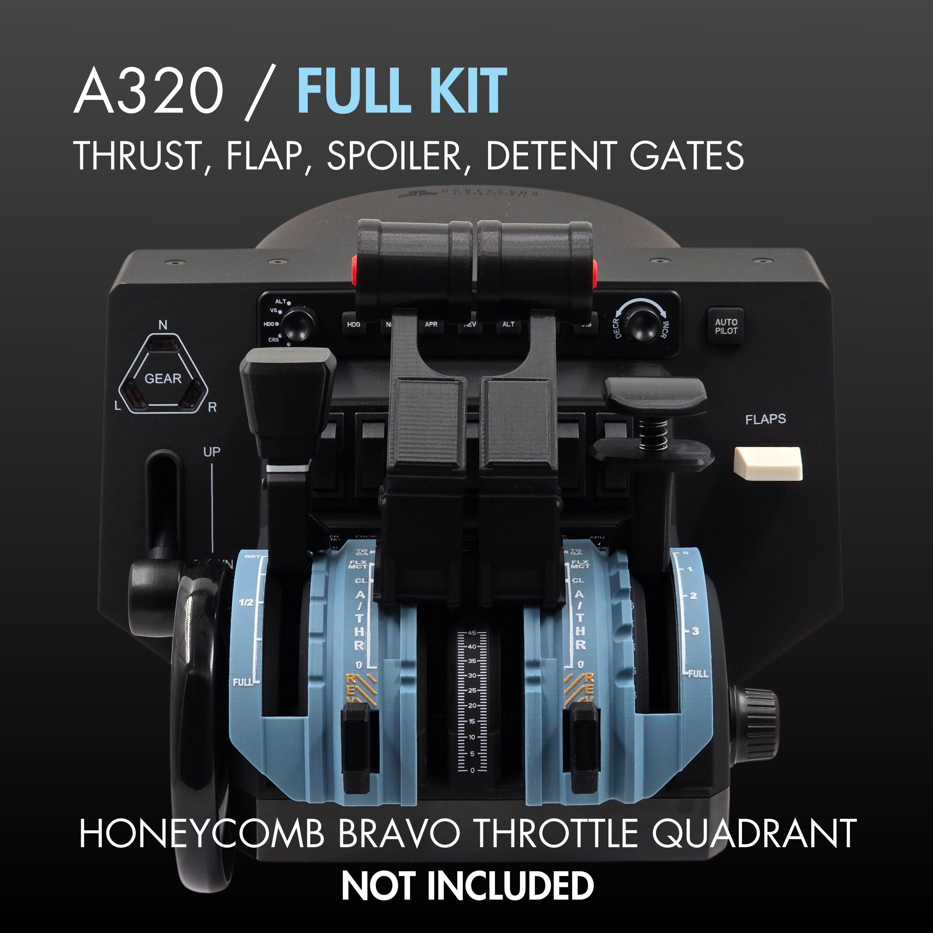 A320 PRO V3 スロットルデテントセット（ハニカムブラボー用、フライト