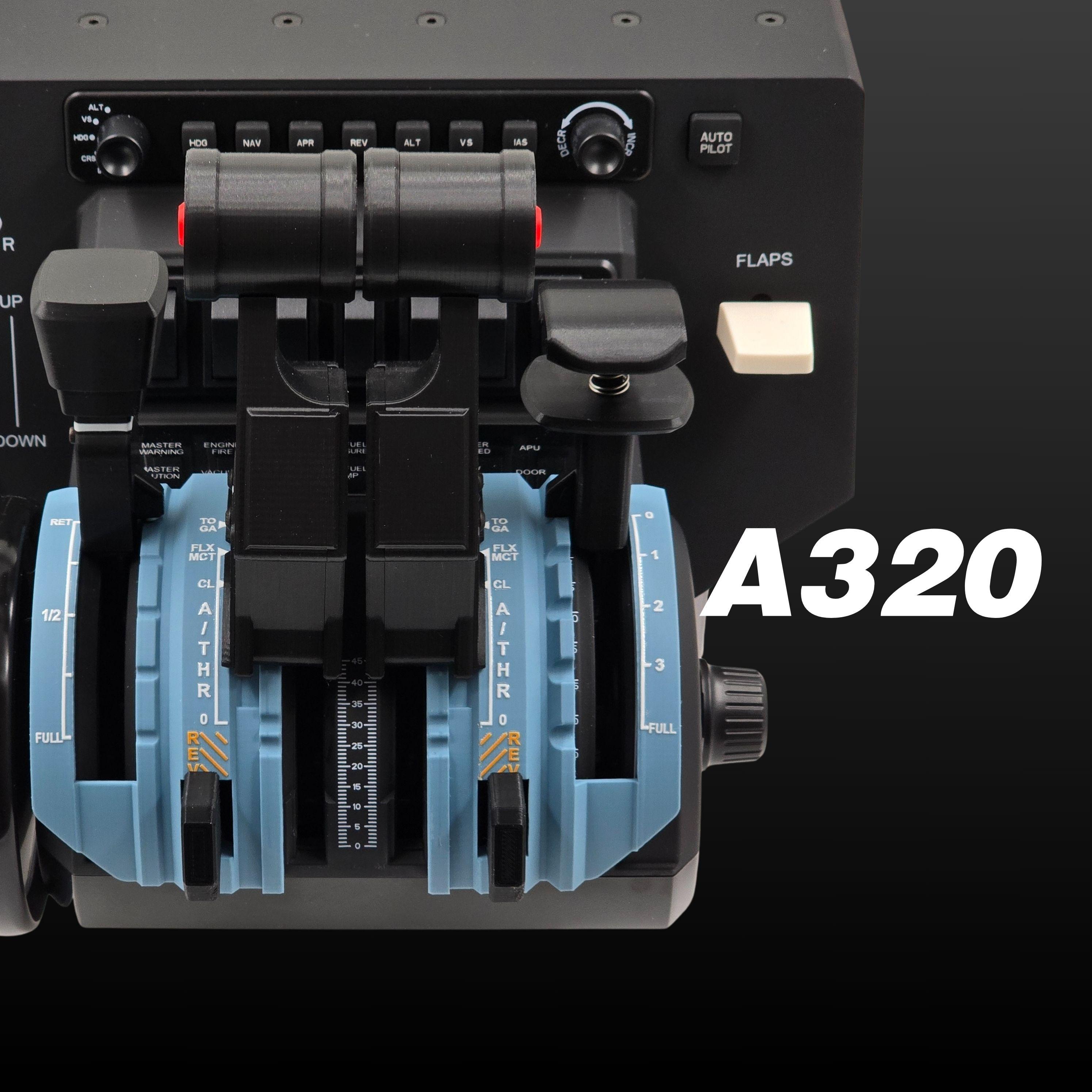 A320 PRO V3 スロットルデテントセット（ハニカムブラボー用、フライト