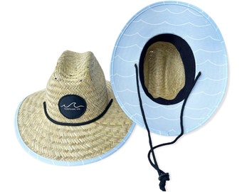 Wave Baby Straw Hat, Toddler Straw Hat, Kid Straw Hat, Children Straw Hat, Straw Hat, Summer Hat, Sun Hat