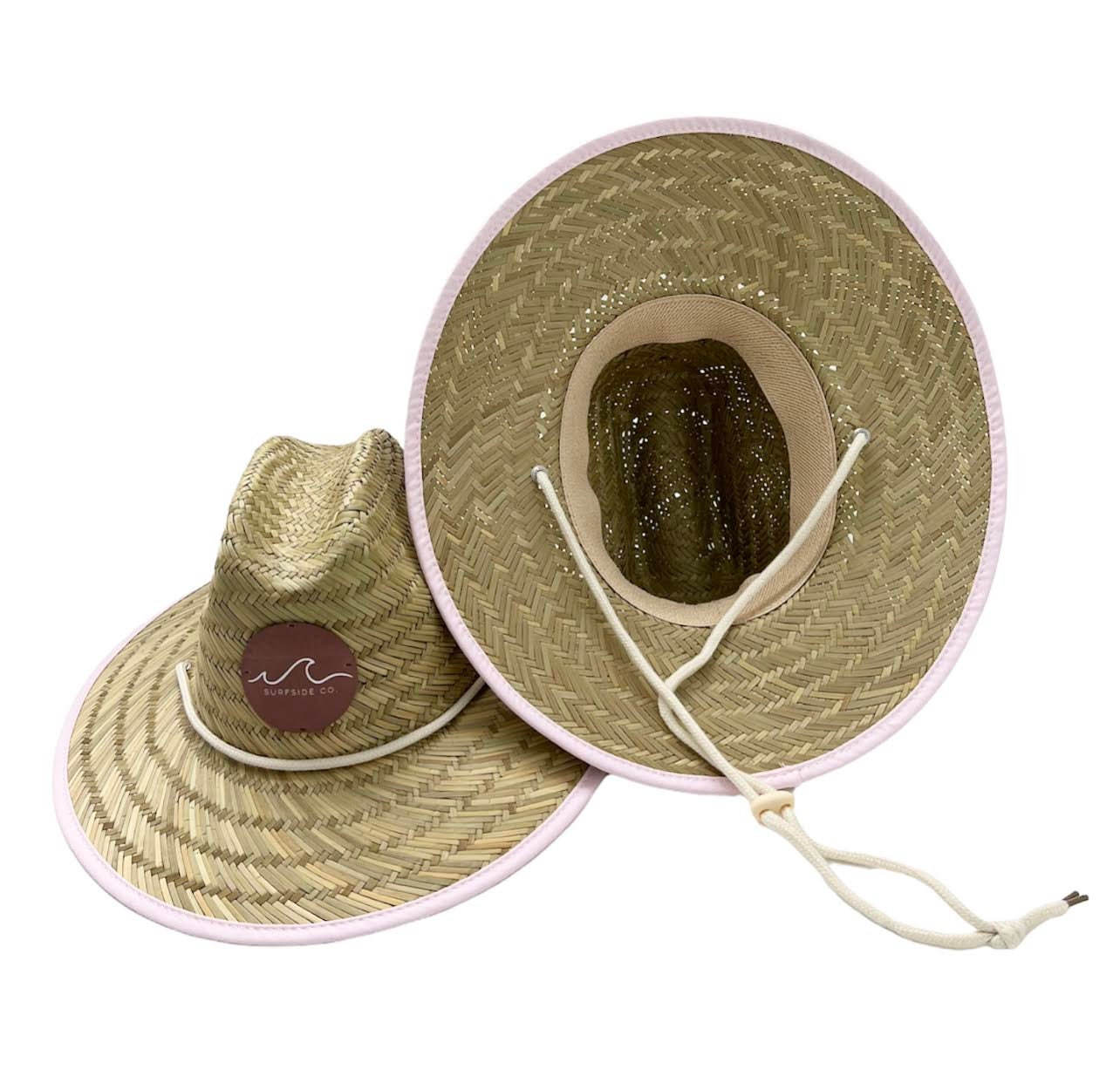 Pink Baby Straw Hat Toddler Straw Hat Kid Straw Hat Etsy