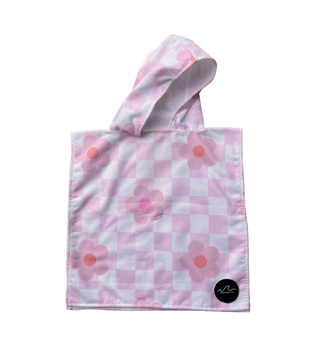 NEW Pink Floral Baby Beach Towel, Toddler Beach Towel, Children Beach