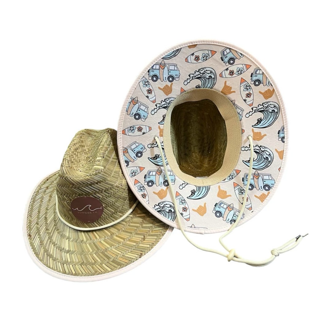 NEW Tan Surf Baby Straw Hat Toddler Straw Hat Kid Straw Etsy