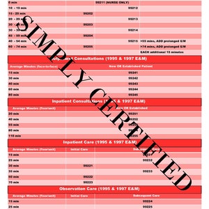 E&M Time-Based Coding Cheat Sheet in ROSE RED