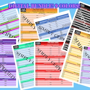 95, 97, and 2021 E&M Time-based Coding Cheat Sheets in 9 Beautiful ...