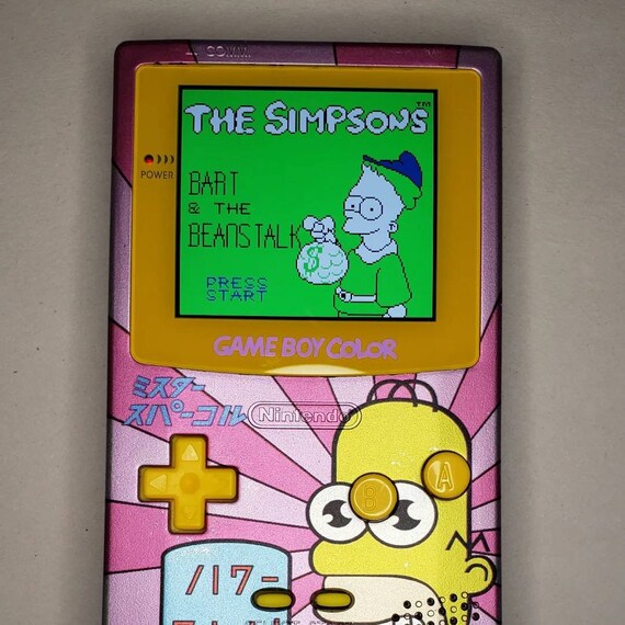 The Simpsons Gameboy Color Mr. Sparkle Limited Edition Shell | Etsy