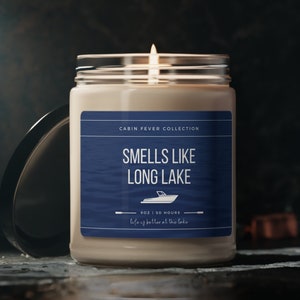 Smells Like Long Lake Candle | Long Lake Gift | Cute Long Lake Gift | Long Lake Cabin Gift | Long Lake Home Gift | Fun Lake Candle
