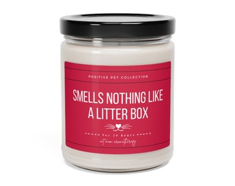 Vela aromática "Mamá Gata Divertida" / Cera de soja, Regalo de Aromaterapia
