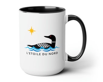 Minnesota Loon Coffee Mug | Loon Mug | Minnesota Gift | L&#39;etoile du Nord Mug | Minnesota Mug | Cute Loon Gift | Fun Minnesotan Gift