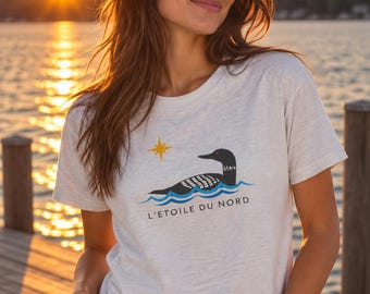 Camiseta L'etoile du Nord Loon / Camisa Minnesota Loon / Linda camisa del lago Minnesota