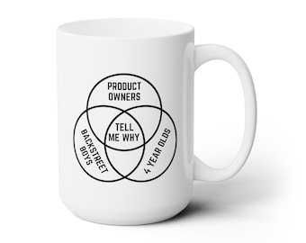 Product Owner Coffee Mug 15oz | Funny Product Owner Gift | Funny IT Gift | Funny Agile Team Gift | Product Owner Coffee Mug