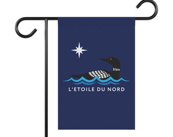 Bandera de Minnesota Loon & Estandarte de la casa / Bandera de cabina de Minnesota / Regalo de Minnesota Loon / Bandera de MN Loon / Bandera de Minnesota Lake Home / Regalo de Minnesota