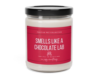 Smells Like a Chocolate Lab Candle | Funny Chocolate Lab Gift | New Puppy Gift | New Dog Gift | Chocolate Lab Puppy Gift