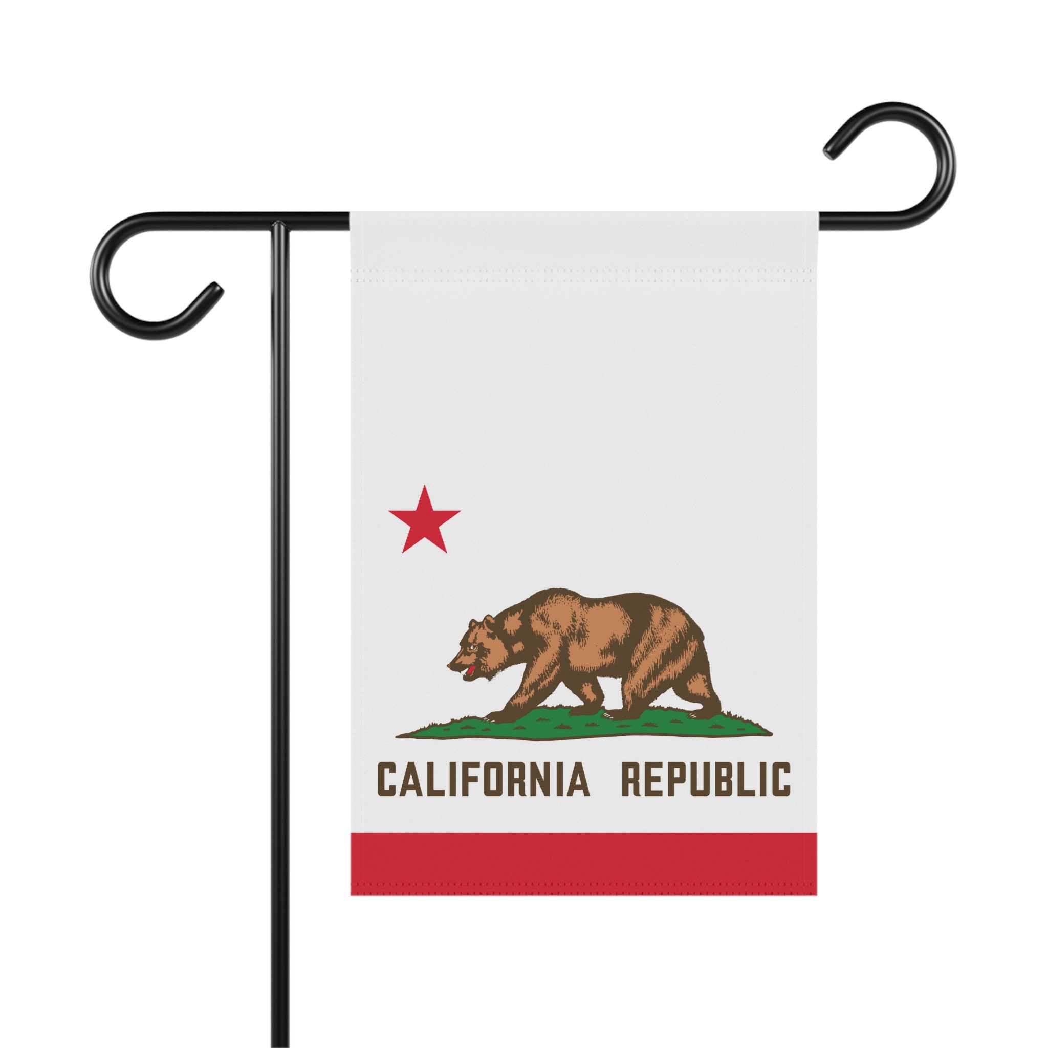 Bandera de California y estandarte de la casa / Bandera del jardín de California / Regalo de la bandera de California / Bandera de CA / Bandera del estado de California / Regalo californiano