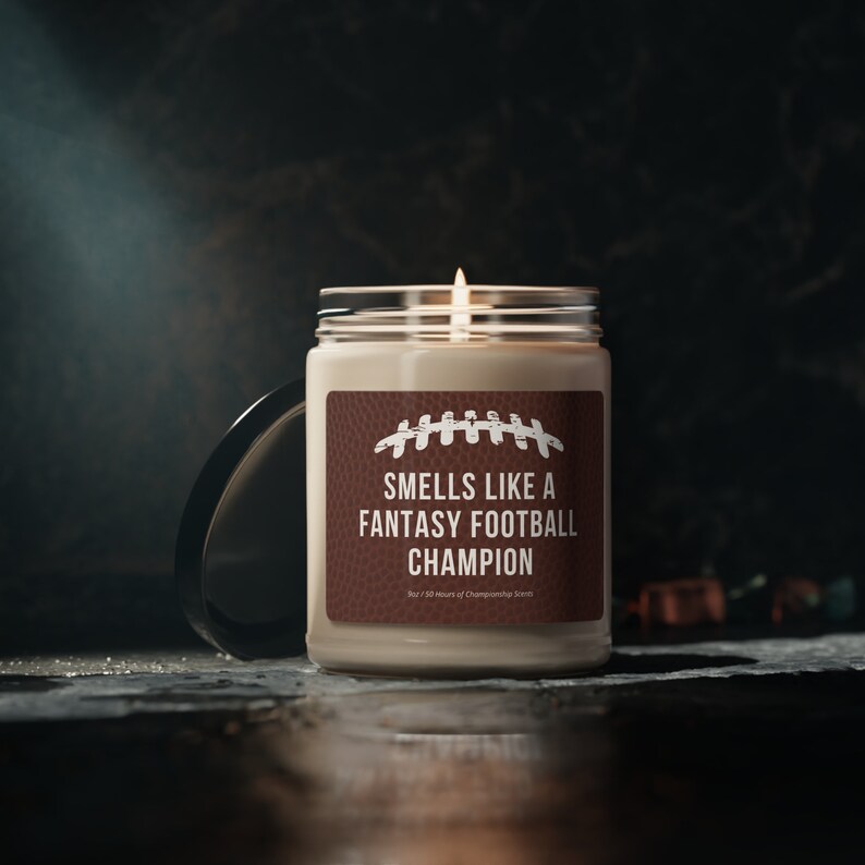 Fantasy Football Champion Candle | Funny Gift, Soy Wax image 4