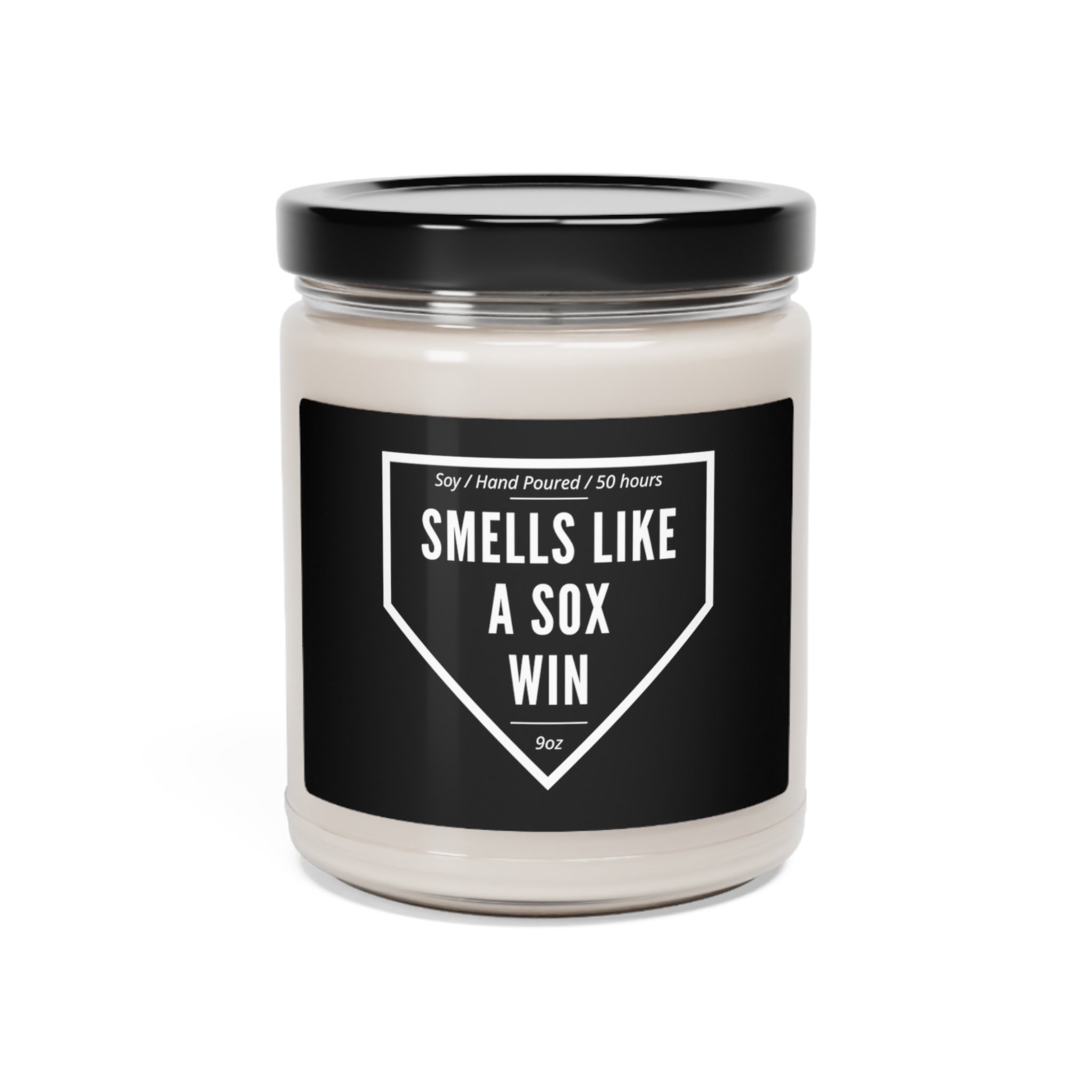 Smells Like a Sox Win Candle | Sox Baseball Gift | Chicago Baseball Gift | White Sox Fan Gift | Lucky Game Day Candle