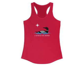 Women's Loon Tank Top | Minnesota Loon Tank Top | Cute Loon Tank Top | Minnesota Cabin Tank | L'etoile du Nord Tank Top | Cute Lake Tank Top