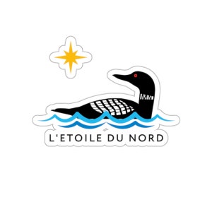 ミネソタ アビのステッカー | L'etoile du Nord ステッカー |かわいいミネソタのラップトップステッカー | MN アビギフト | MN ゴルフカートステッカー |ミネソタ州のステッカー