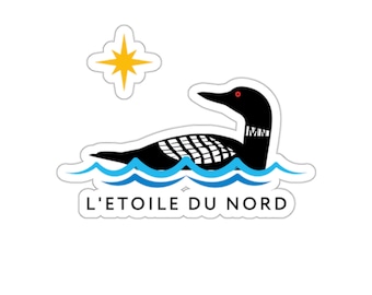Minnesota Loon Sticker | L'etoile du Nord, Laptop Decal