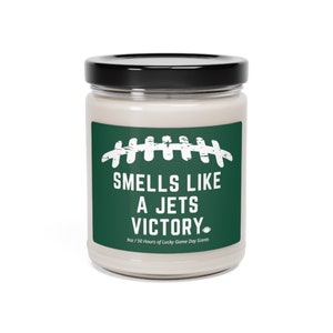 Duftet wie eine Jets Victory Kerze | New York Fußball Geschenk | Jets Fußball Kerze | Lucky Jets Spieltag Kerze | Lustiges Jets Fan Geschenk