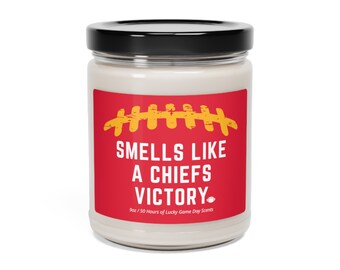 Smells Like a Chiefs Victory Candle | Kansas City Football Gift | Chiefs Candle | Gift for Chiefs Fan | KC Chiefs Candle | Funny Chiefs Gift