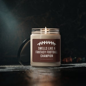 Fantasy Football Champion Candle | Funny Gift, Soy Wax image 2
