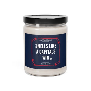 Smells Like a Capitals Win Candle | Washington Hockey Gift | Capitals Hockey Gift | Washington Capitals Gift