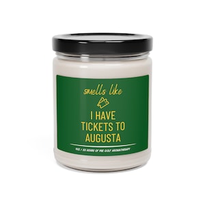 Gerüche, wie ich Tickets für Augusta Candle | The Masters Tickets Geschenk | Augusta Golf Geschenk | Golf-Karten | Golf-Turnierkarten