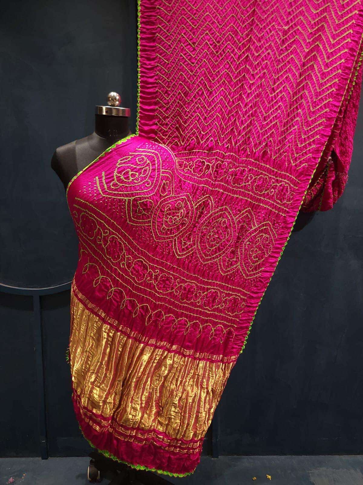 Bandhej Saree Silk Etsy Australia