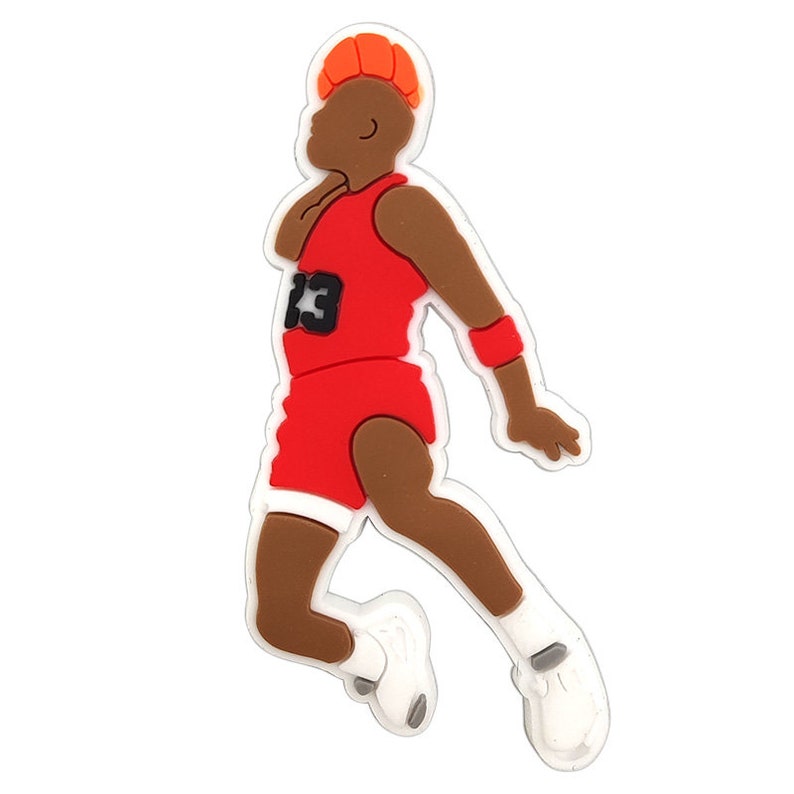 NBA Michael Jordan Croc Charms Jibbitz Etsy
