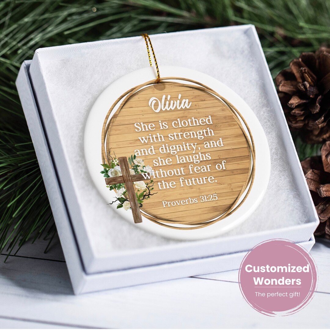 Custom Religious Ornament Religious Scripture Proverbs 31 Faith