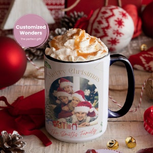 Christmas Custom Photo Coffee Mug Personalized Mug Christmas Gift Secret Santa Photo Mug Excellent Christmas Gift Idea Picture Coffee Mug