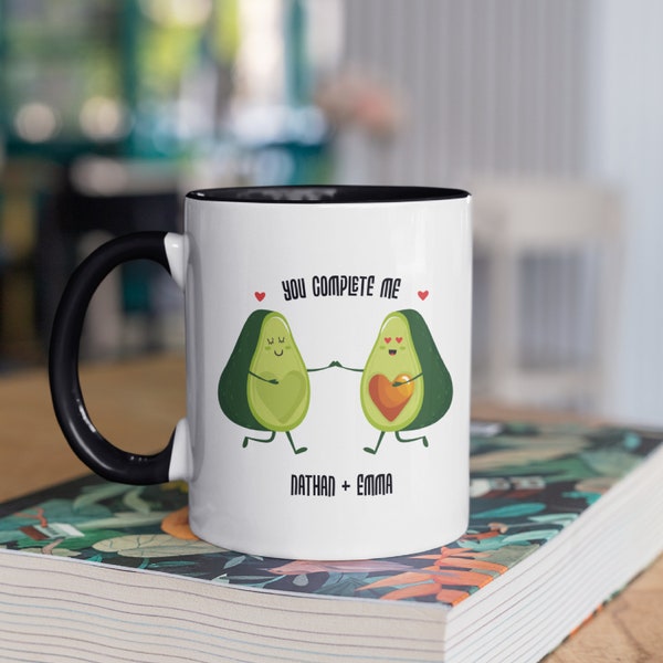Avocado You Complete Me Coffee Mug – Funny Valentine’s Day Gift Idea