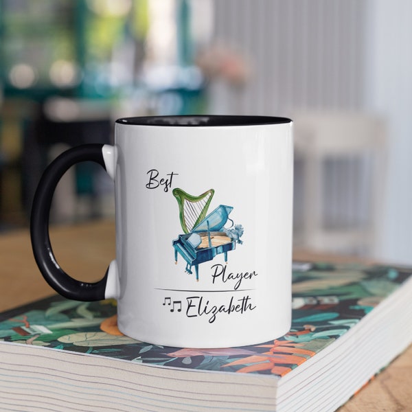 Personalized Piano Mug Piano Player Gifts Piano Cup Piano Gifts Piano Coffee Mug Musician Mug Music Teacher Mug Band Student Gift