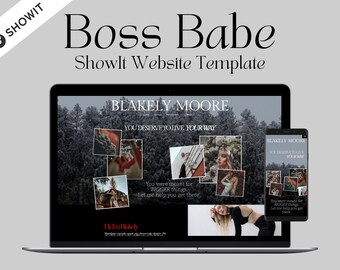 Showit Template - Boss Babe Showit Website Template for Creatives - Instant Download