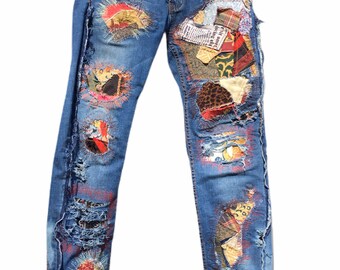 Patch Pants | Etsy Singapore