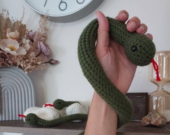 Snake | crochet snake, plush Australian animal, gift for boys, snake lover, stuffed animal, safari themed, green snake, poisonous snake