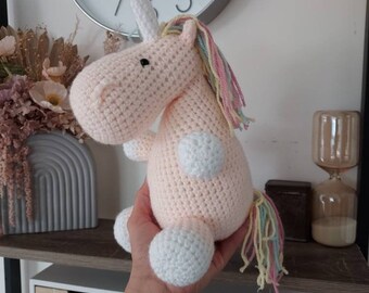 Unicorn | crochet unicorn, unicorn toy, pink unicorn, plush gift for girls, unicorn toy, unicorn themed party decor