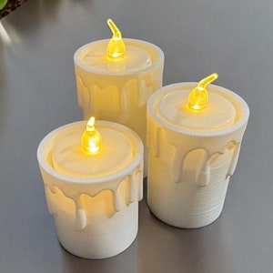 Tea Light Ambient Lighting Candle Holder, Modern Home Décor Candle Holder Gift with Led Tealight Candle