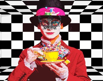 Alice in Wonderland decoupagepapier, thema van de Gekke Hoedemaker, knutselprojecten, vintage vloeipapier voor huisdecoratie, cadeauverpakking en kunstprojecten